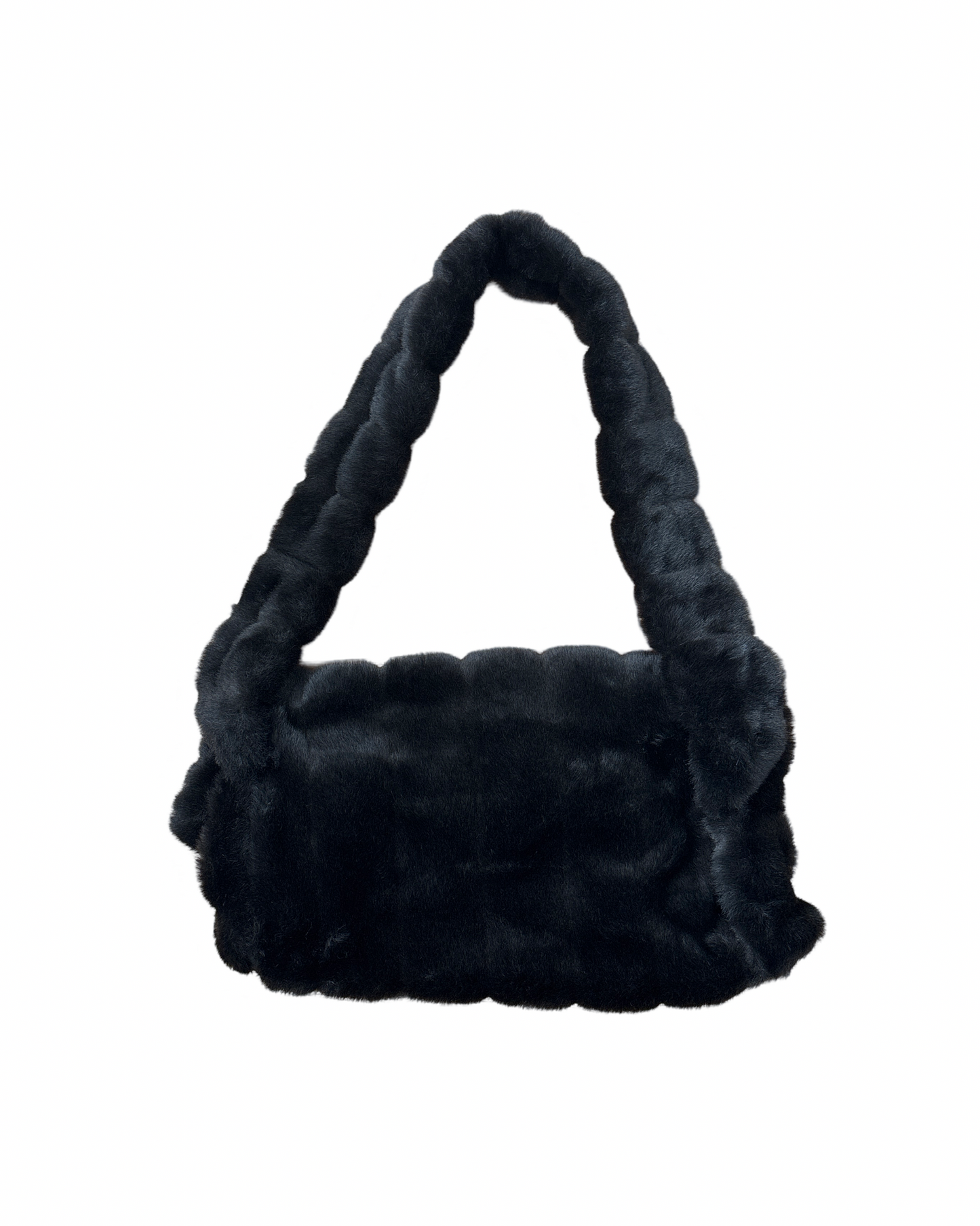 BROWN FAUX FUR BAG